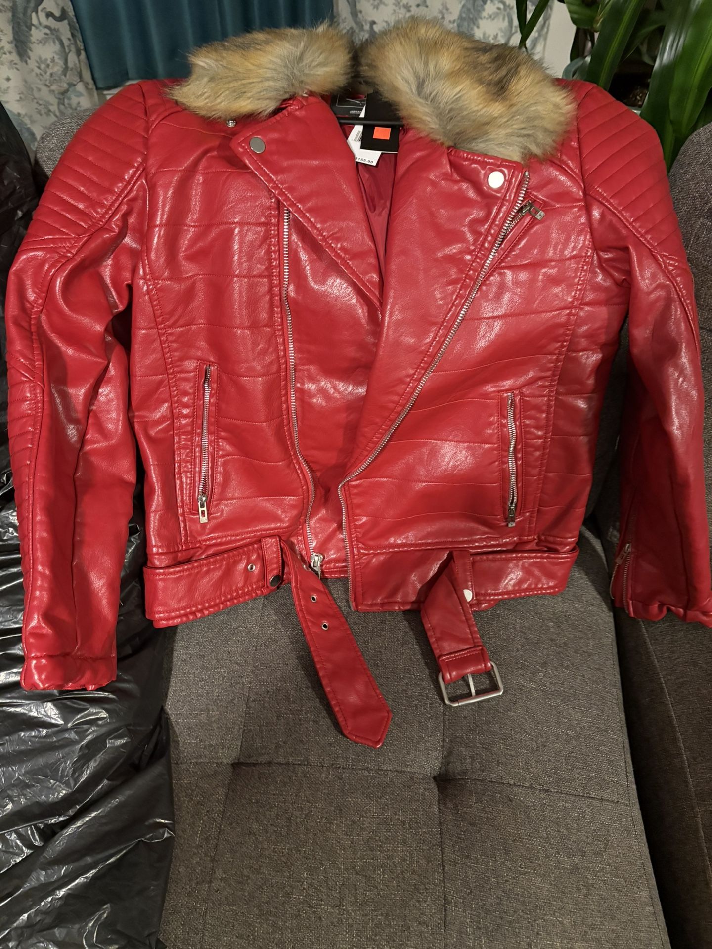 Red Biker Jacket