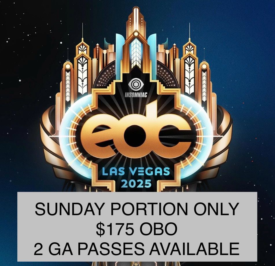 Selling EDC 2025 GA Sunday Portion 2 Wristbands Available