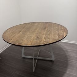 Large Round Wooden Dining Table