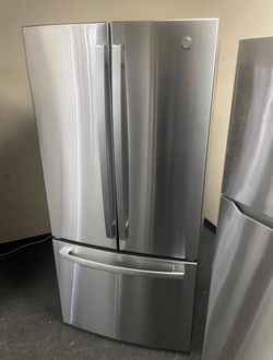 Deal GE 3‑Door Stainless Fridge – French Door, LED lighting