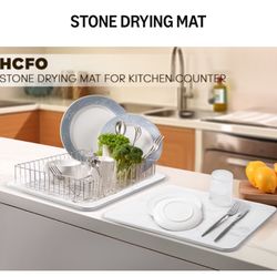 Stone Drying Mat for Kitchen Counter, Set Of 2