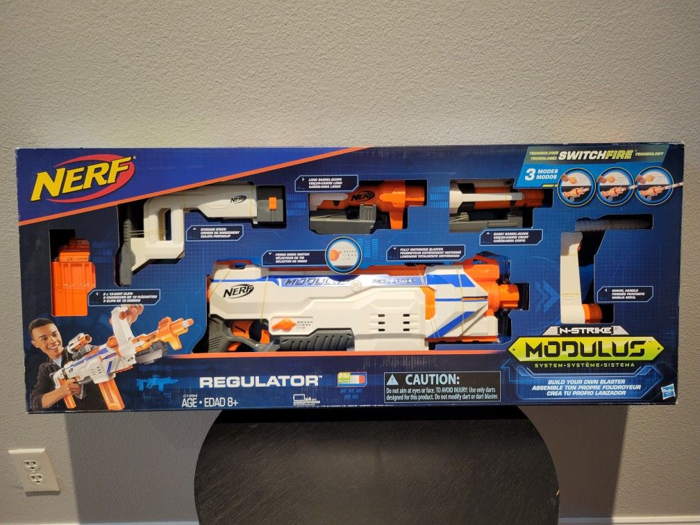 NERF N-Strike Modulus Regulator Fully Motorized Blaster, 3 Firing Modes, BRAND NEW!