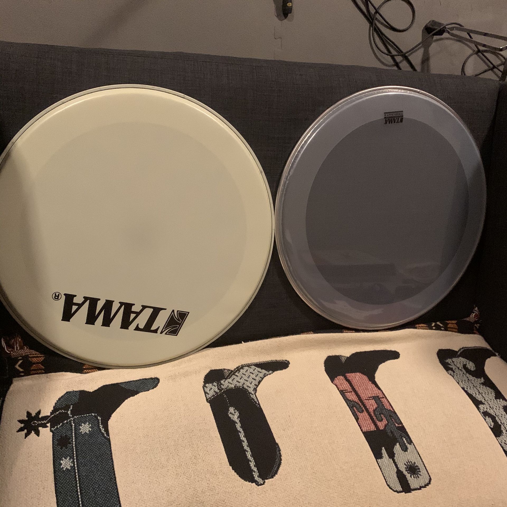 Brand new 20” bass drum head set