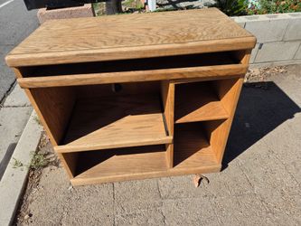 Wood Desk cabinet shelves
