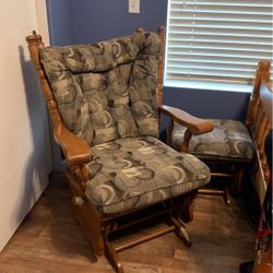 Rocking Chair + Matching Rocking Foot Rest