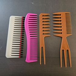 Four hair combs