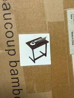 Bamboo C-Shape Laptop Side Table