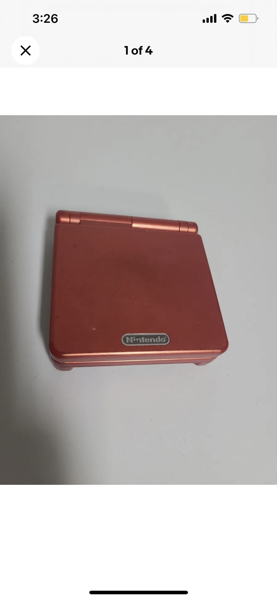  Red Nintendo Gba Sp