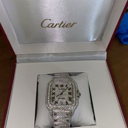 Cartier Moissanite Watch 