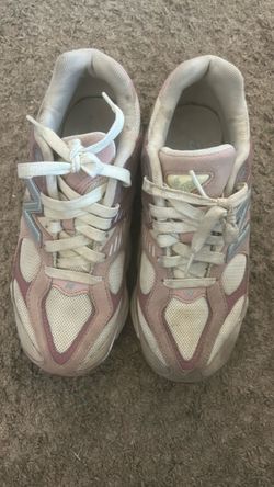 New Balance Pink and Cream Sneakers