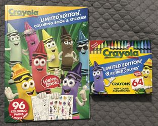 Crayola 96 Pages Limited Edition Coloring Book & 64 Crayons Pack