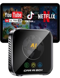 Wireless CarPlay adapter w/ Netflix and YouTube