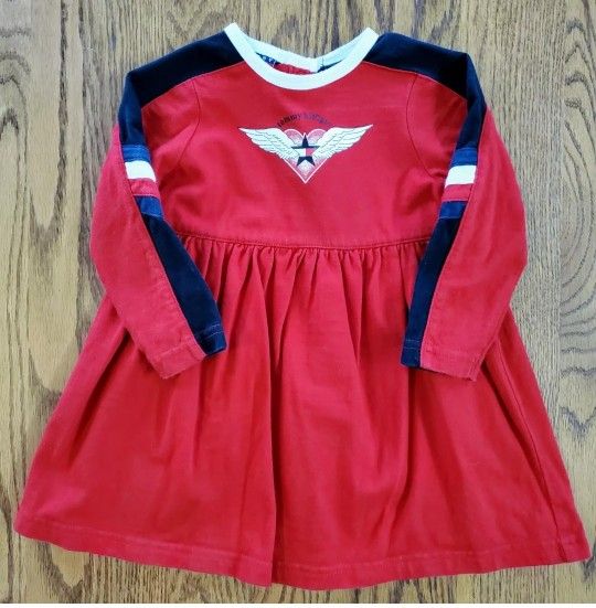 Tommy Hilfiger Girls 6-12M Dress Red