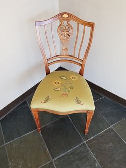 Early 1900's inlaid sidechair
