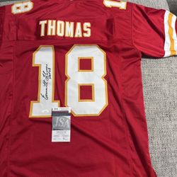 Emmitt Thomas Signed Autograph Custom Jersey - JSA COA - Kansas City Chiefs