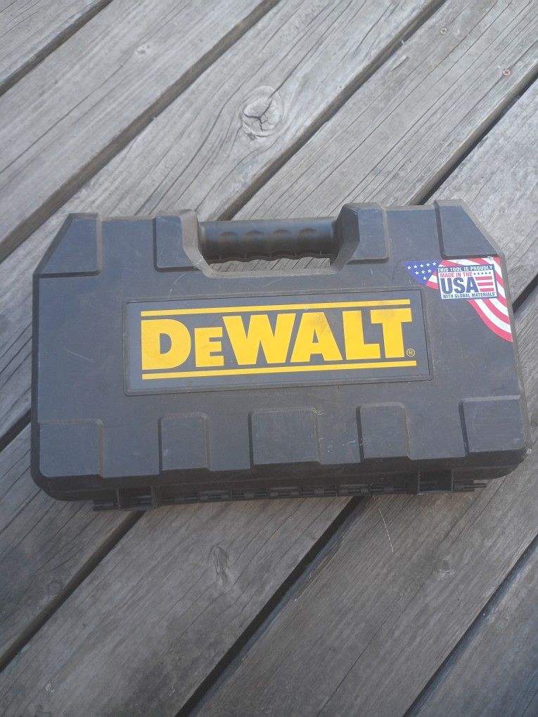 DeWalt drill, impact drill and charger. No battery 