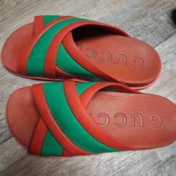 Gucci Rubber Web Slides