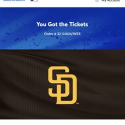 2 Tickets - Padres vs Cardinals May 14th