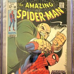 Amazing Spiderman Feb #69 CGC Slab Graded Comic Book