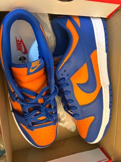 Nike Dunk Low Blue Orange Sneakers Size 13