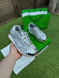 Bottega Veneta Orbit sneaker - “White/Silver”