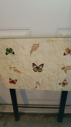 Vintage folding snack tray table