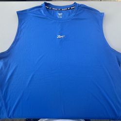 Blue Reebok muscle T 