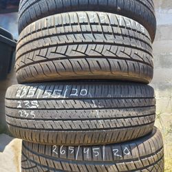 235 55 20 bridgestone tires good condition set of 4