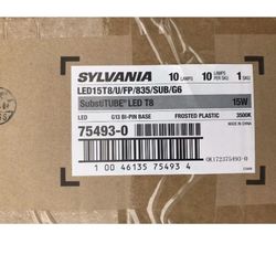 Selling this new Lot of 10~ Osram Sylvania LED15T8/U/F/835/SUB/G5 SubstiTUBE LED Lamp U-Bend T8