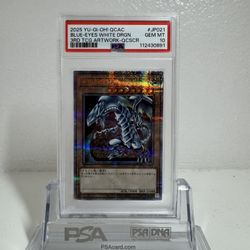 2025 YU-GI-OH! JPN QUARTER CENTURY ART BLUE-EYES WHITE DRAGON PSA 10 3rd Artwork