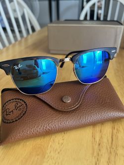 Ray Band authentic blue flash lens aviator (used)