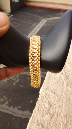 18k gold plated bracelet