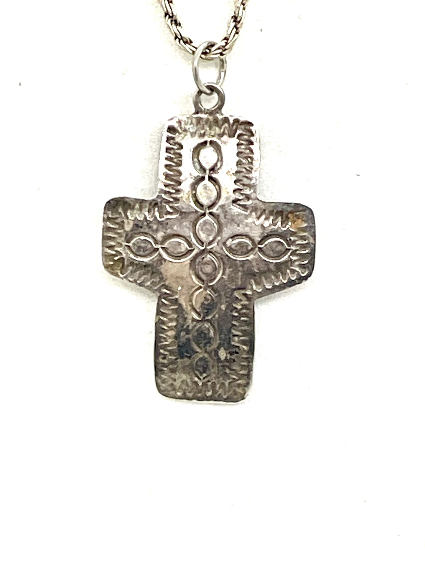 Mexican Sterling Engraved Necklace