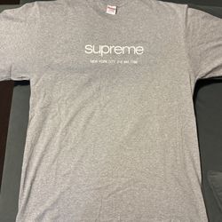 Supreme Shop T-shirt Grey Size Large
