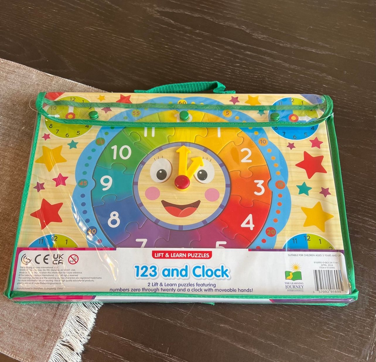 Lift and Learn Puzzles Numbers and Clock