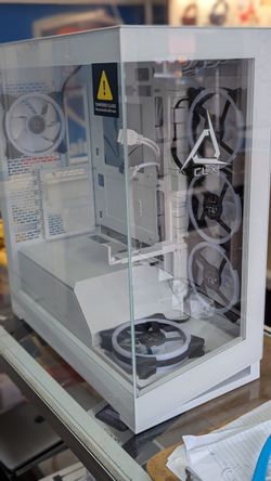 CLX White Gaming PC Case with 5 RGB Fans – Horus Prebuilt – New