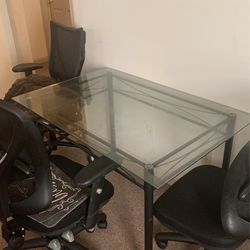 Glass Square Table 