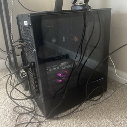 Gaming pc and monitor 