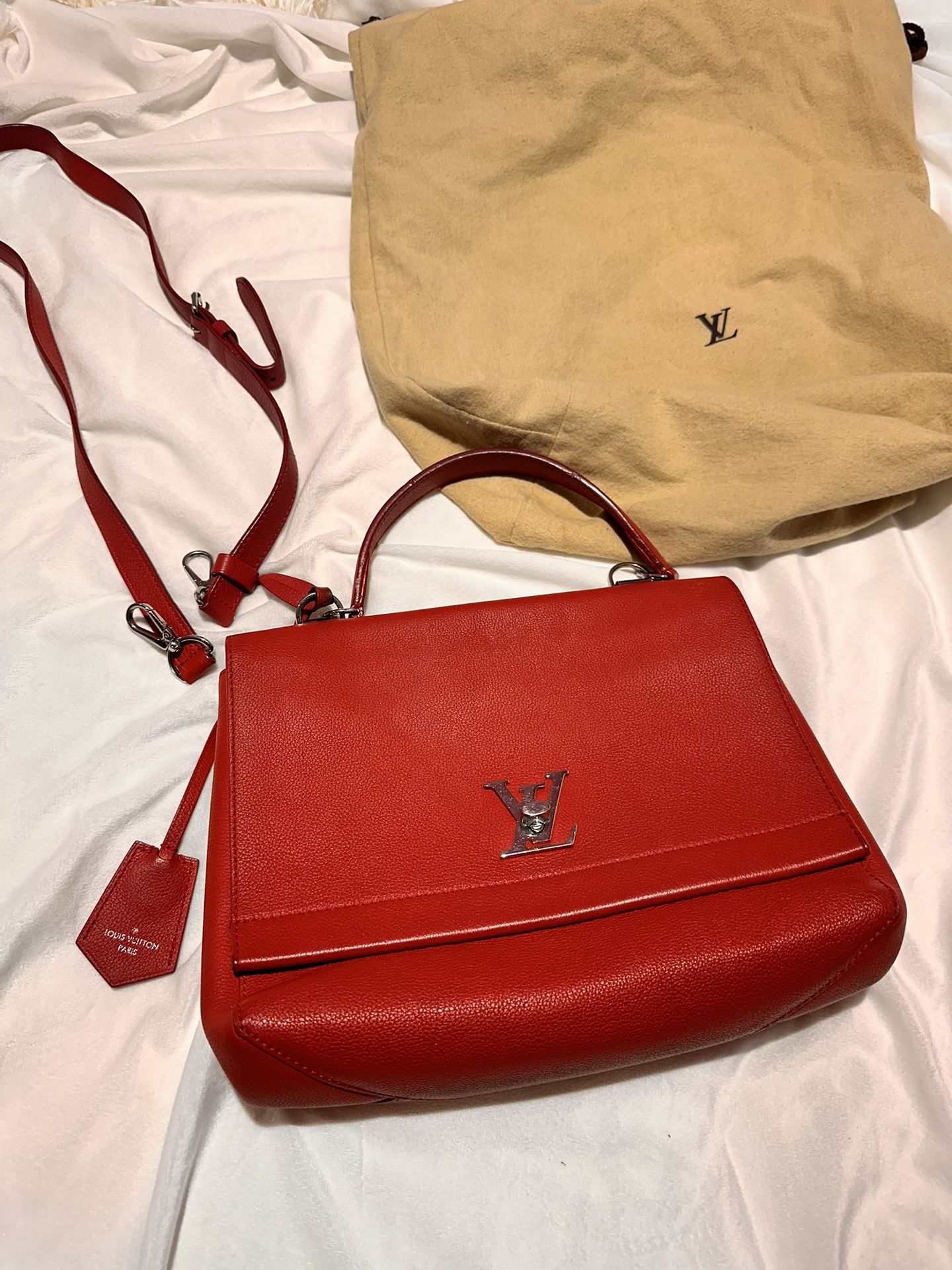 Louis Vuitton Lock 2 Me Red Bag