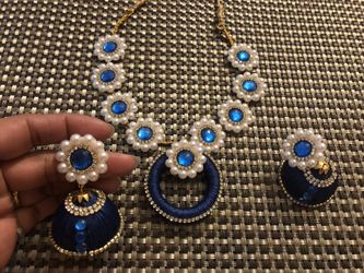 Handmade silk thread Ethnic jewelry custom made on order