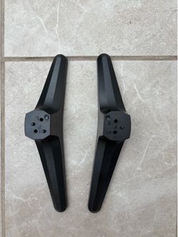 Pair Insignia TV Stand Legs Black Plastic Universal Compatibility for TVs