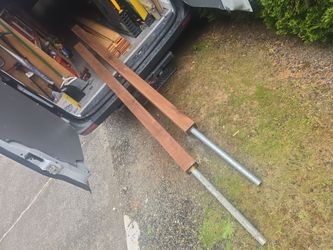 4x4 treated post on pipe