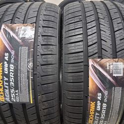 ( 2 TIRES  ) 255/35R18 BLACKHAWK