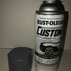 NEW Rust-Oleum Automotive Gloss Nardo Gray Custom Lacquer Spray Paint, 11 oz Rustoleum