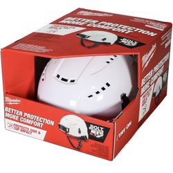 Milwaukee Electric - White Vented Safety Helmet - Type 2 Class C