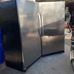 2 PC, Kenmore Elite Refrigerator & Freezer USED