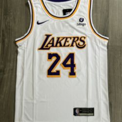 Kobe Bryant Lakers White Jersey #24