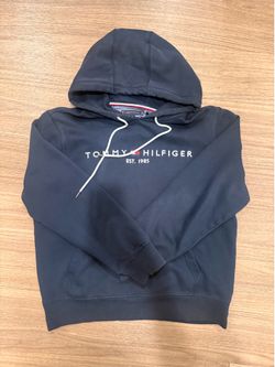 LARGE navy blue tommie hilfiger hoodie
