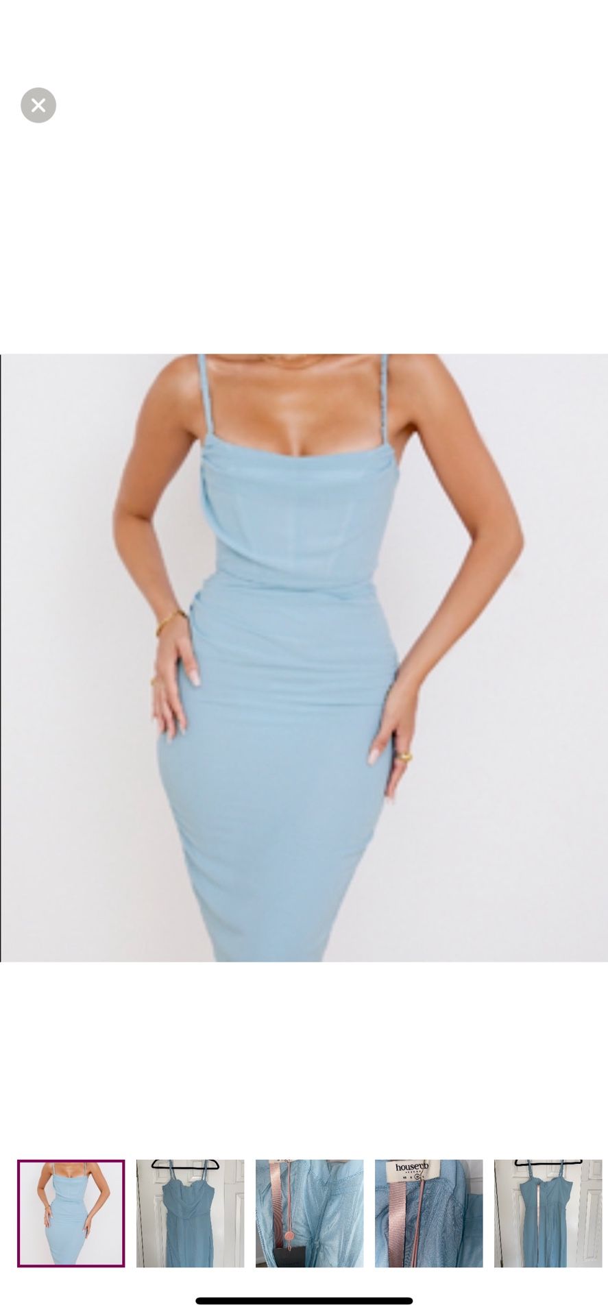 House Of CB blue Corset Dress