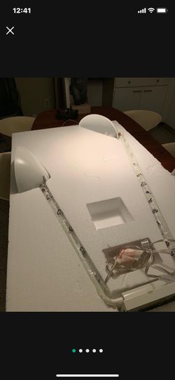 Curvilinear Mid-Century 2-Light Long Sconce/White 